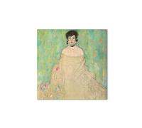 Artopweb MetalArt Materic 58 × 58 cm Cadre matériel 3D effet pinceau robuste prêt à accrocher écologique - Portrait of Amalie Zuckerkandl de Klimt Gustav