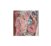 Artopweb MetalArt Materic 58 × 58 cm Tableau matériel 3D effet pinceau robuste prêt à accrocher décoration maison art design italien écologique - Homage to Picasso - The young lady