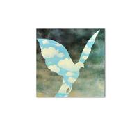 Artopweb MetalArt Materic 58 × 58 cm Tableau matériel 3D effet pinceau robuste prêt à accrocher décoration maison art design italien écologique - Homage to René - La grande famille