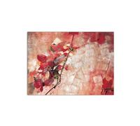 Artopweb MetalArt Materic 58 x 78 cm Tableau matériel 3D effet pinceau robuste prêt à accrocher décoration maison art design italien écologique - Abstract Flowers of Art Studio