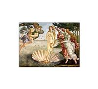 Artopweb MetalArt Materic 58 x 78 cm Tableau matériel 3D effet pinceau robuste prêt à accrocher décoration maison art design italien écologique - Birth of Venus di Botticelli Sandro