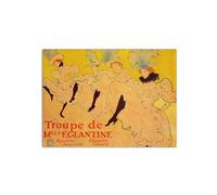Artopweb MetalArt Materic 58 x 78 cm Tableau matériel 3D effet pinceau robuste prêt à accrocher décoration maison art design italien écologique Mlles Eglantines II de Toulouse-Lautrec