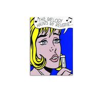 Artopweb MetalArt Materic 78 × 58 cm Tableau matériel 3D effet pinceau robuste prêt à accrocher écologique - Homage to Roy - Reverie From 11 Pop Artist Vol.2