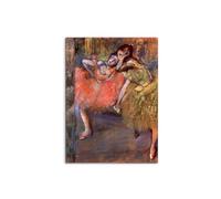 Artopweb MetalArt Materic 80 × 60 cm Tableau matériel 3D effet coup de pinceau robuste prêt à accrocher décoration maison art design italien écologique - Two dancers behind the scenes de Degas Edgar