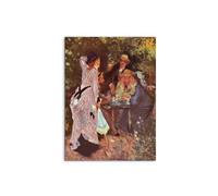 Artopweb MetalArt Materic 80 × 60 cm Tableau matériel 3D effet pinceau robuste écologique - In the Garden (dans le jardin bower of Moulin de la Galette) par Renoir Pierre-Auguste