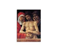 Artopweb MetalArt Materic 80 × 60 cm Tableau matériel 3D effet pinceau robuste prêt à accrocher décoration maison art design italien écologique - Pieta II de Bellini Giovanni