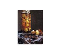 Artopweb MetalArt Materic 80 × 60 cm Tableau matériel 3D effet pinceau robuste prêt à accrocher décoration maison art design italien écologique - The Peach Glass de Monet Claude