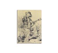 Artopweb MetalArt Materic 80 × 60 cm Tableau matériel 3D effet pinceau robuste prêt à accrocher décoration maison art design italien écologique - The guitar Player de Manet Édouard