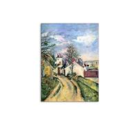 Artopweb MetalArt Materic 80 × 60 cm Tableau matériel 3D effet pinceau robuste prêt à accrocher décoration maison art design italien écologique - House of Dr Gachet par Cezanne Paul
