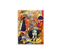 Artopweb MetalArt Materic 80 × 60 cm Tableau matériel 3D effet pinceau robuste prêt à accrocher écologique - In the Jardin du Luxembourg de Renoir Pierre-Auguste