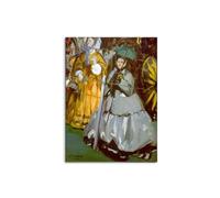 Artopweb MetalArt Materic 80 × 60 cm Tableau Matière 3D Effet Pinceaux Robuste Prêt à Suspendre Décoration Maison Art Design Italien Eco-Friendly - Racecourse par Manet Édouard