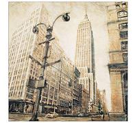 Artopweb TW15169 Daniels - Empire State Building from Madison Avenue Panneaux Décoratifs, Multicolore, 90x90 Cm
