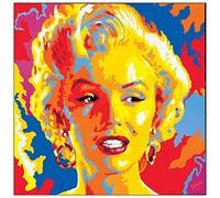 Artopweb TW15851 Panneau Décoratifs Gorsky Marilyn Monroe Impression sur Bois, Multicolore, 85x1.8x85 cm