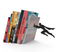 Artori Design Serre-Livres « Book & Hero » | Geek Super-héros Unique en métal Noir | pour Les Amoureux des Livres