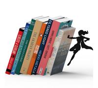 Artori design-Supergirl Support pour extrémité d'étagère Livres, métal, Noir