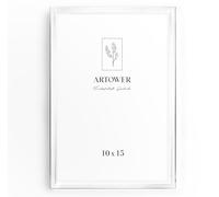 artower® Cadre Photo Aluminium Blanc 10x15cm | Cadre Mural Décoratif pour Salon Chambre et Maison | Petit Tableau 10x15 | Cadre Décoration Dessin Diplôme et Poster 10 x 15 cm