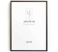 artower® Vintage Cadre Photo Bois Marron 50x70cm | Cadre 50 x 70 cm Mural pour Salon Chambre et Intérieur | Grand Tableau 50x70 | Cadre Décoration pour Dessin Diplôme et Affiche 50 x 70