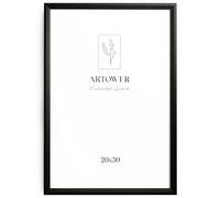 artower® Vintage Cadre Photo Bois Noir 20x30cm | Cadre 20 x 30 cm Mural pour Salon Chambre et Intérieur | Grand Tableau 20x30 | Cadre Décoration pour Dessin Diplôme et Affiche 20 x 30