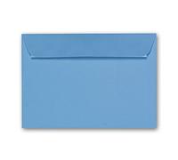 Artoz 1001 Lot de 50 enveloppes format C6 Bleu marine 16,2 x 11,4 cm