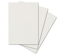 ARTOZ 25x papier de bricolage, carton - couleur: ivoire (crème) - A4 297 x 210 mm - 220 g/m² - avec nervure Egoutteur noble - papier pour documents