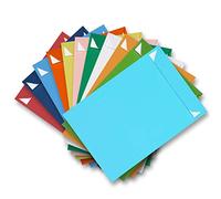 ARTOZ Lot de 25 enveloppes DIN C4 avec fermeture autocollante, non doublées, 324 x 229 mm, multicolore (couleur au choix aléatoire), sans fenêtre, série 1001