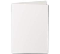ARTOZ Lot de 75 cartes pliantes DIN B6 - Ivoire (crème) nervurées 120 x 169 mm Cartes pliantes vierges - Cartes à personnaliser avec nervures élégantes Eteurgoutteur de 220 g/m² - Série 1001