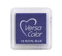 Artoz Mini encreur VersaColor bleu royal (bleu) - 34 x 34 mm - Encres à base d'eau - Encreur encre à tamponner sur papier, cartes pour invitations, salutations ou mariage