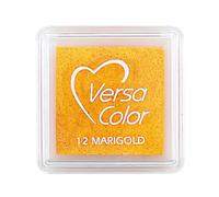 Artoz Mini encreur VersaColor Marigold (jaune-orange) - 34 x 34 mm - Encres à base d'eau - Tampon encreur pour tamponner sur papier, cartes d'invitation, de salutations ou de mariage