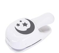 Artoz Perforatrice à papier - Perforatrice pour cartes - « M lune et étoiles » - 50 mm - Perforatrice pour la fabrication de cartes pour invitations, anniversaire, Noël, cartes de vœux, décoration de