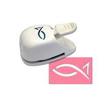 Artoz Perforatrice en papier - Perforatrice pour cartes - Poisson de 31 mm - Symbole chrétien - Perforatrice pour la fabrication de cartes pour communion, confirmation, invitations, mariage, baptême et bien plus encore.