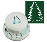 Artoz Perforatrice volante - 3D pop-up - Sapin de Noël pop-up - Perforatrice à positionner librement pour la création de cartes - Noël et l'Avent