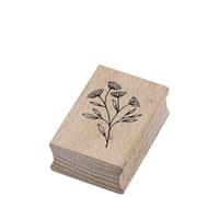 Artoz Tampon en Bois - Fleur Brise - 50 x 35 mm - Motif pour Fabrication de Cartes d'Invitation, Anniversaire, Salutations