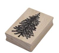 Artoz Tampon - Tampon Bois - Sapin - 70 x 50 mm - Tampon de Noël Invitations Salutations