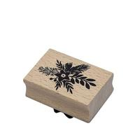 Artoz Tampon - Tampon Bois - "Bouquet" - 50 x 35 mm - Tampon Motif Création de Cartes pour Noël, Invitations, Salutations