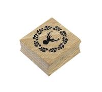 Artoz Tampon - Tampon Bois - Cerf - 40x40 mm - Tampon Motif pour la création de cartes de Noël, Invitations, Salutations