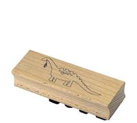 Artoz Tampon - Tampon en bois - Dinosaure - 90 x 30 mm - Tampon à motif pour la fabrication de cartes d'invitation, anniversaire, salutations