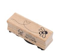 Artoz Tampon - Tampon en bois - Motif abeille - 20 x 60 mm - Tampon pour création de cartes d'invitation à un anniversaire, un mariage, une fête