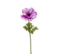 artplants.de Anémone Artificielle TAIKI, Lilas, 55cm | Anémone en Tissu