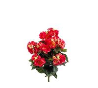 artplants.de Bégonia Artificiel CATINKA sur Piquet, Rose, 30cm - Plante Fleurie Artificielle