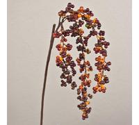 artplants.de Branche Artificielle SWANTJE, Fruits, Bordeaux-Orange, 40cm - Branche décorative de Baies de sureau