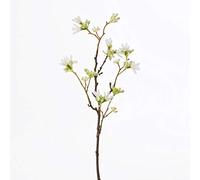 artplants.de Branche de Fleur des Sept Fils du Zhejiang Artificielle Maren, Blanc, 50cm, Ø 15cm - Fleur Artificielle - Plante Artificielle Fleurie