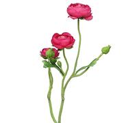 artplants.de Branche de renoncule Artificielle JIXIANG, Rose Fuchsia, 50 cm - Fleur Artificielle