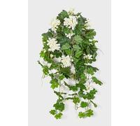 artplants.de Géranium Artificiel KAISA sur Piquet, Blanc, 70cm - Géranium Plante Artificielle