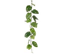 artplants.de Guirlande de philodendron Monstera Deliciosa Artificielle Castor, 115cm - Feuillage Artificiel/Plante synthétique