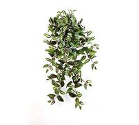 artplants.de Plante Artificielle Tradescantia zebrina Artificiel Pancho, Vert - Violet, 70cm - Plante Artificielle tombante - Buisson Artificiel