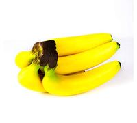 artplants.de Régime de Bananes artificielles, Jaune-Vert, 20,5 x 11,5cm - Fruit Artificiel - Banane en Plastique