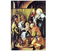 ArtPlaza Albrecht Durer-The Seven Mary's Pain-Circumcision Panneaux Decoratifs, Bois MDF, Multicolore, 70x100 Cm