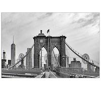 ArtPlaza Art Studio - Brooklyn Bridge Panneau Décoratif, Bois, Multicolore, 90 x 1.8 x 60 cmAS93367