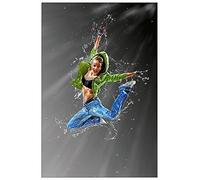ArtPlaza Art Studio - Jumping Panneau Décoratif, Bois, Multicolore, 60 x 1.8 x 90 cmAS92656