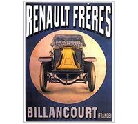 ArtPlaza Art Studio - Renault Freres Panneau Décoratif, Bois, Multicolore, 60 x 1.8 x 80 cmAS91642